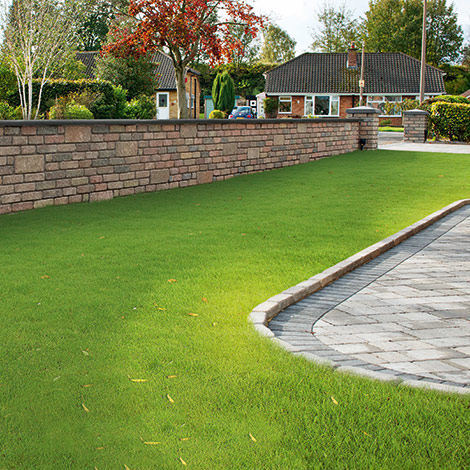 example photo of soft and hard lancscaping