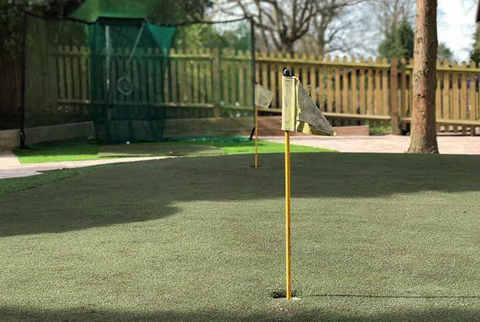photo of close-up of play area of landscaping project